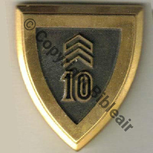 A0775 10e.EC 58.87 CREIL A0775  DrP.. Guilloche Embouti Non emaille Src.badgesareus 51Eur03.09 